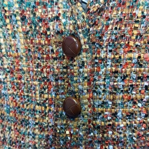 J. MCLAUGHLIN NWOT Womens Multi bright colored tweed Jacket Sz 0 - Picture 3 of 10